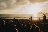 Black Sand Beach Ceremony in Azores with Everyone in Masks (20)