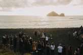 Black Sand Beach Ceremony in Azores with Everyone in Masks (9)