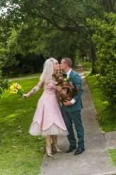 Fifties Prom Wedding with a Homemade Pink Wedding Dress! (17)