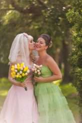 Fifties Prom Wedding with a Homemade Pink Wedding Dress! (19)