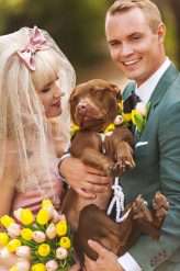 Fifties Prom Wedding with a Homemade Pink Wedding Dress! (22)