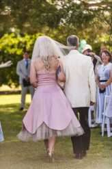 Fifties Prom Wedding with a Homemade Pink Wedding Dress! (7)
