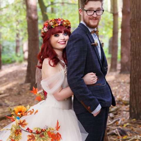 Autumnal Wedding Woodland Fairy Bride (25)