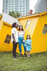 Fashion Editorial Inspired Engagement Shoot at a Sinking Yellow House (21)