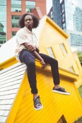 Fashion Editorial Inspired Engagement Shoot at a Sinking Yellow House (29)