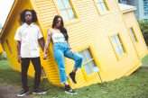 Fashion Editorial Inspired Engagement Shoot at a Sinking Yellow House (4)