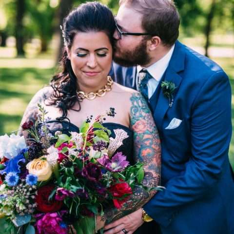 Moto Museum Wedding with the Bride in Black (16)