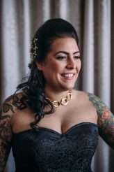 Moto Museum Wedding with the Bride in Black (2)