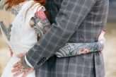 Super Pretty Rustic Wedding for a Heavily Tattooed Couple# (34)