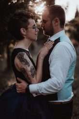 Geeky Five-Year Anniversary Vow Renewal in a French Convent (63)