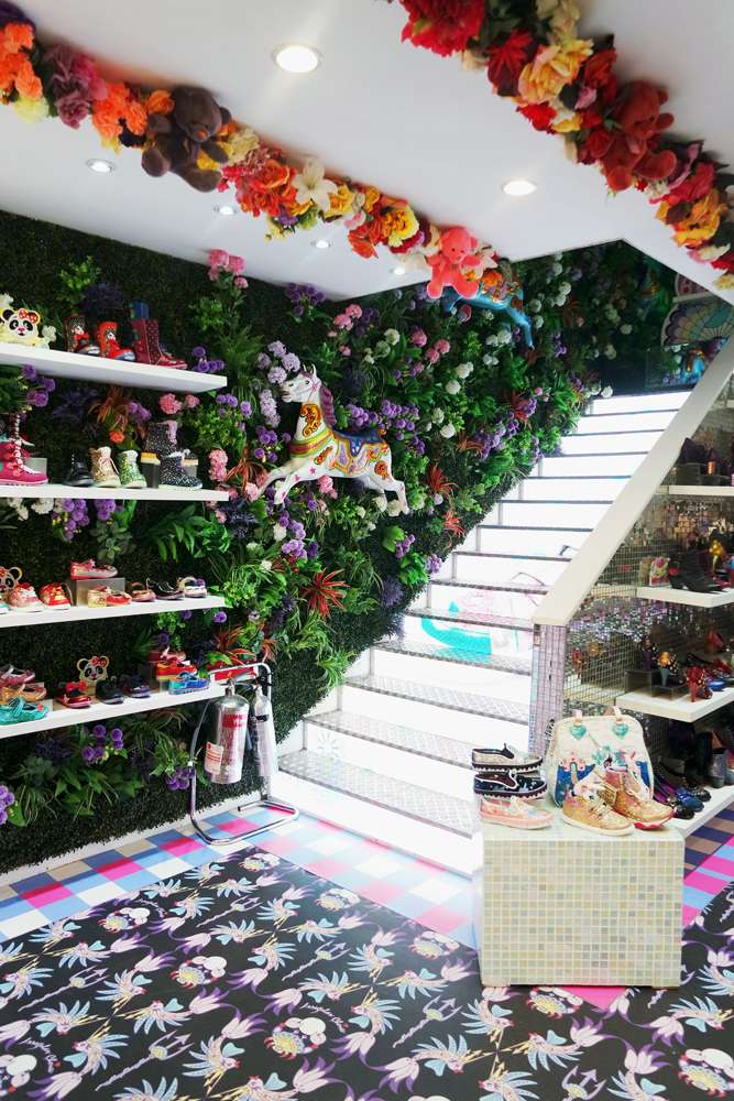 Enter a Magical Shoe Heaven Wonderland Irregular Choice on Carnaby Street Rock n Roll Bride
