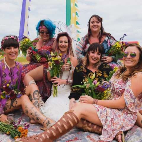 Mini-Glastonbury Bohemian Festival Wedding (48)