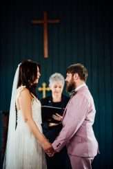 Wes Anderson Inspired Wedding in a Pink Tin Chapel (14)