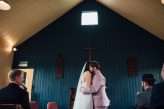 Wes Anderson Inspired Wedding in a Pink Tin Chapel (16)