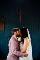 Wes Anderson Inspired Wedding in a Pink Tin Chapel (28)