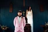 Wes Anderson Inspired Wedding in a Pink Tin Chapel (29)