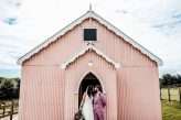 Wes Anderson Inspired Wedding in a Pink Tin Chapel (32)