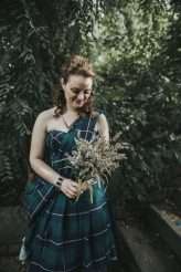 Eco & Ethical Quaker Wedding with the Bride in a Tartan Wedding Dress! (9)