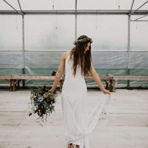 Industrial and Botanical Green House Wedding (61)