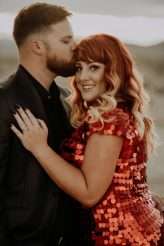 Intimate & Sparkly Desert Vow Renewal (10)