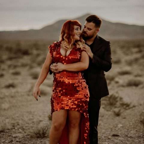 Intimate & Sparkly Desert Vow Renewal (18)