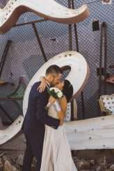 Intimate Wedding at The Las Vegas Neon Boneyard & a Bride with a Broken Wrist! (11)