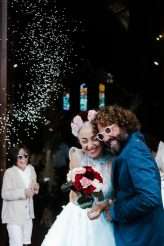 Tuscan Pool Party Wedding With Frida Kahlo Bride & All the Guests in White (24)