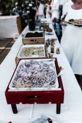 Tuscan Pool Party Wedding With Frida Kahlo Bride & All the Guests in White (38)