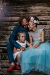 Tuscan Pool Party Wedding With Frida Kahlo Bride & All the Guests in White (51)