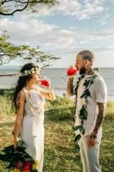 Minimalist & Tropical Maui Beach Wedding (30)