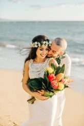 Minimalist & Tropical Maui Beach Wedding (40)