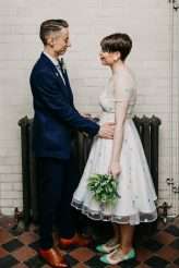 Retro Inspired Steam Railway Museum Wedding (35)