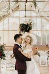 Classic Hollywood Wedding in a Botanical Garden With a Blonde Bombshell Bride (22)