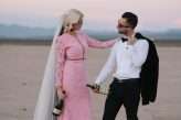 Dry Lake Bed Las Vegas Elopement with the Bride in Pink (101)