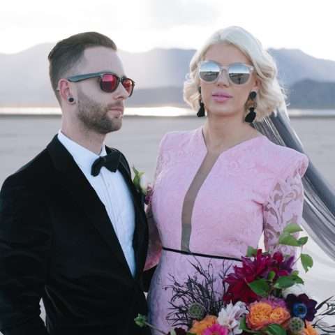 Dry Lake Bed Las Vegas Elopement with the Bride in Pink (36)