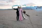Dry Lake Bed Las Vegas Elopement with the Bride in Pink (87)