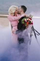 Dry Lake Bed Las Vegas Elopement with the Bride in Pink (89)