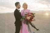 Dry Lake Bed Las Vegas Elopement with the Bride in Pink (90)