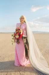 Dry Lake Bed Las Vegas Elopement with the Bride in Pink (92)