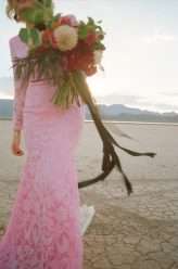 Dry Lake Bed Las Vegas Elopement with the Bride in Pink (93)