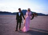 Dry Lake Bed Las Vegas Elopement with the Bride in Pink (96)