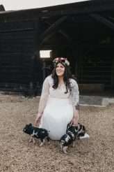 Farm Wedding with Piglets, Their French Bulldog & Lots of Rum! (47)