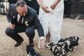 Farm Wedding with Piglets, Their French Bulldog & Lots of Rum! (48)