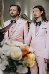 Intimate London Wedding with The Grooms in Matching Pink Suits! (20)