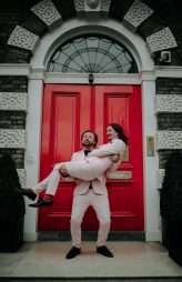 Intimate London Wedding with The Grooms in Matching Pink Suits! (26)