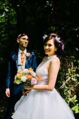 Orange & Purple, Foxes & Cats, Art & Geometric Wedding (35)