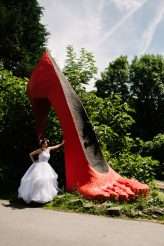 Orange & Purple, Foxes & Cats, Art & Geometric Wedding (49)