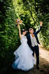 Orange & Purple, Foxes & Cats, Art & Geometric Wedding (72)