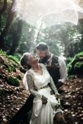 Relaxed Boho Woodland Wedding With a Rock n Roll Twist (24)