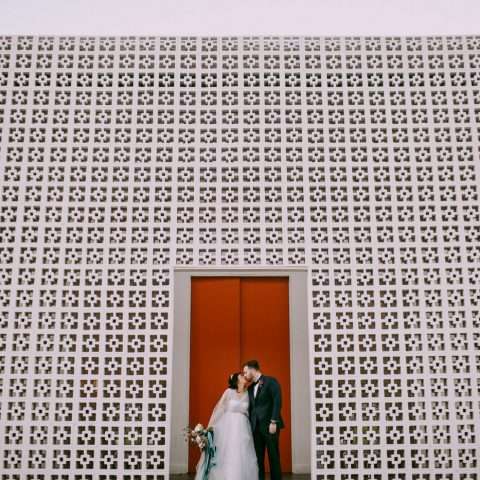 Whimsical & Geeky Mid-Century Wedding in Palm Springs (63)